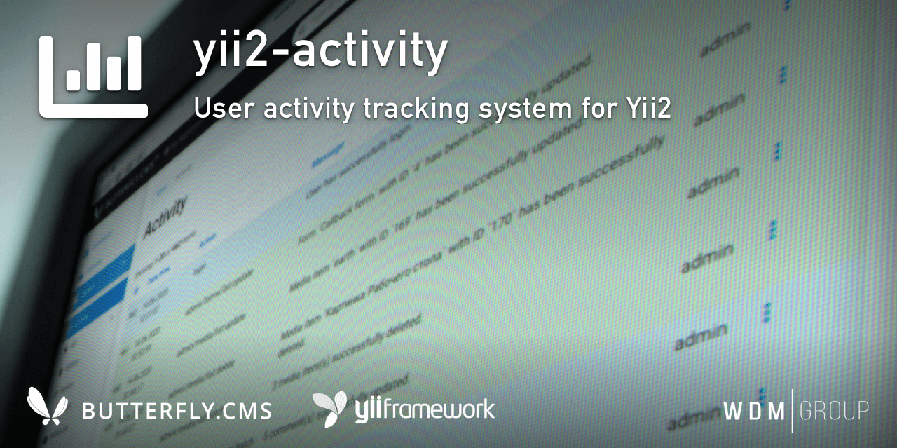 GitHub wdmg/yii2activity User activity tracking module for Yii2