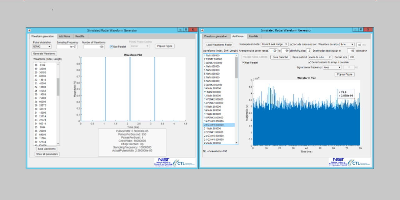 GitHub usnistgov/SimulatedRadarWaveformGenerator A software tool