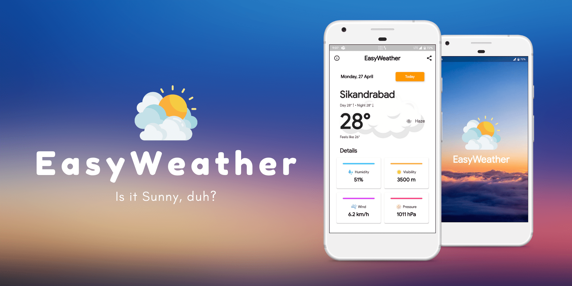 GitHub ShivamGoyal1899/EasyWeather ⛅ Weather App using