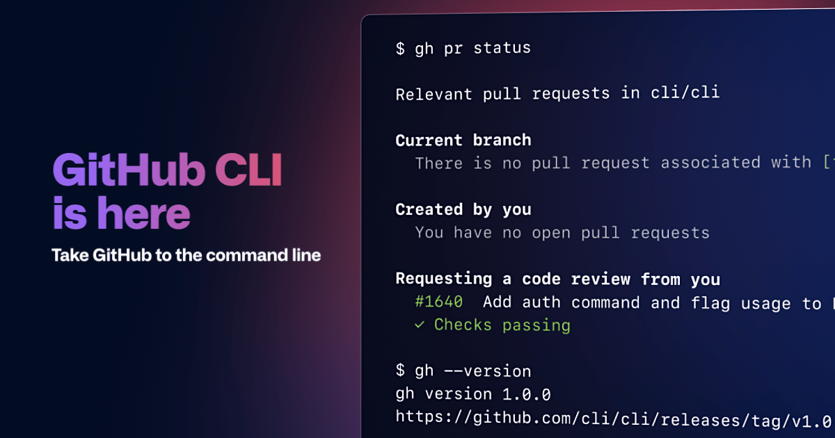 GitHub cli/cli GitHub’s official command line tool