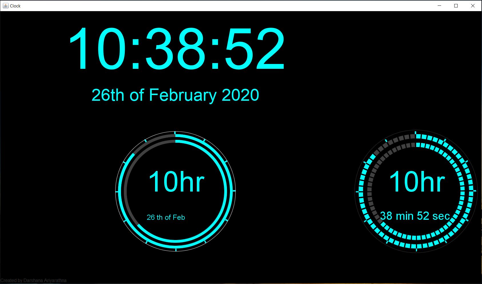 GitHub DarshanaUOP/JavaClock java based clock UI