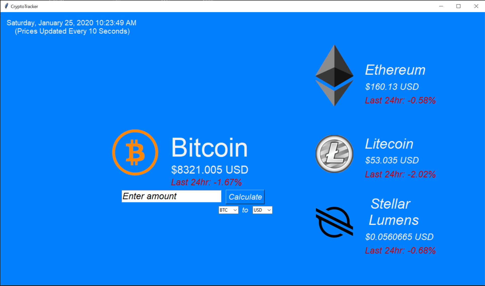 GitHub austindavissmith/CryptoTracker Live Cryptocurrency tracker