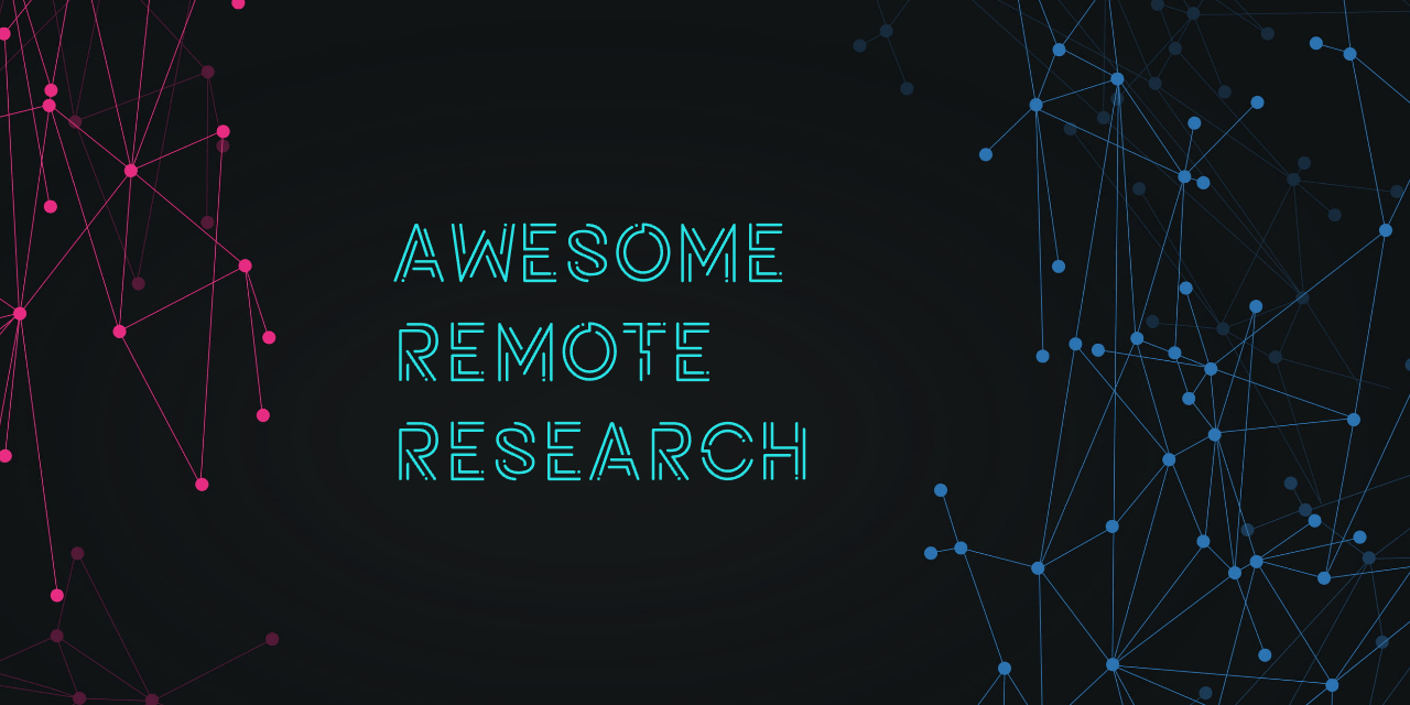 GitHub whitingx/awesomeremoteresearch A collection of all things