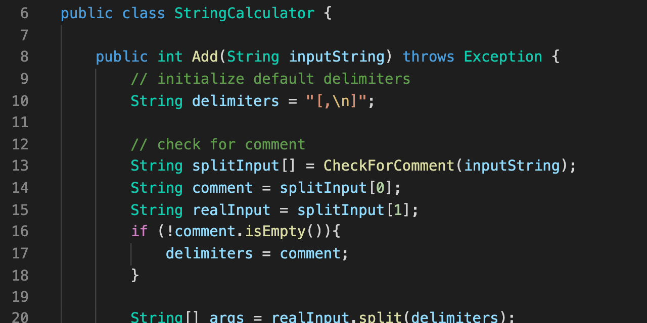 GitHub krzwier/stringcalculator This repo is a record of my work on