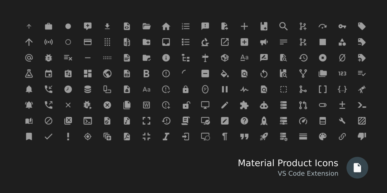 GitHub PKief/vscodematerialproducticons Product Icon Theme with
