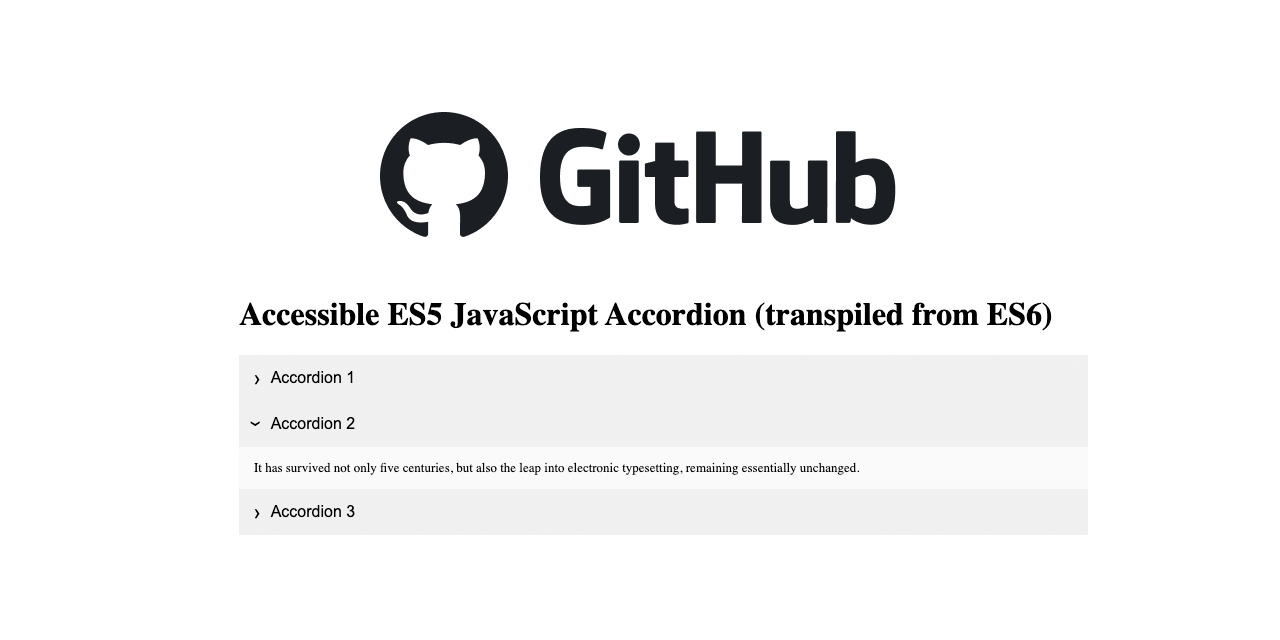GitHub Hollyw00d/AccessibleES6JavaScriptAccordion Accessible ES6