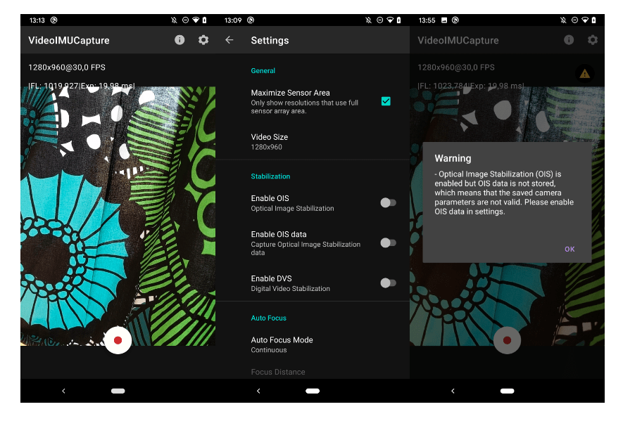 GitHub DavidGillsjo/VideoIMUCaptureAndroid Android application for