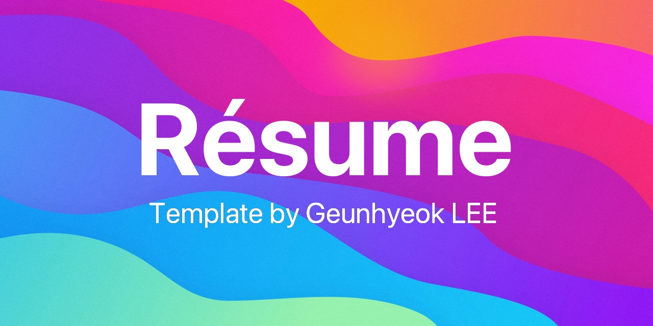 We did not find results for: GitHub - leegeunhyeok/resume: 🍀 Resume template