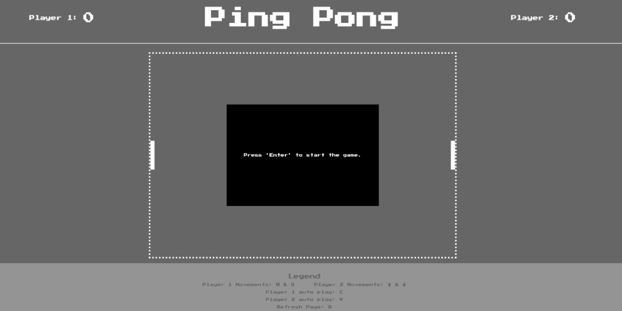 GitHub ofcyln/pingpongjs This is a classical retro Ping Pong game