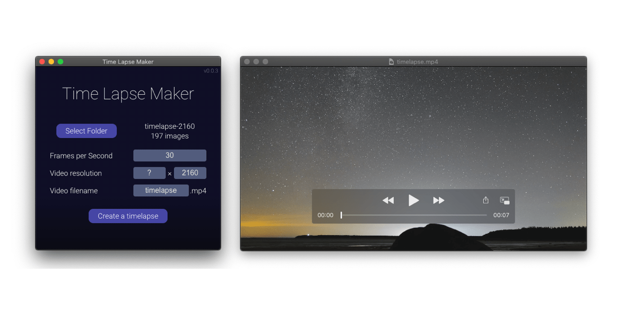 GitHub AuroraHunters/timelapsemaker Simple application for