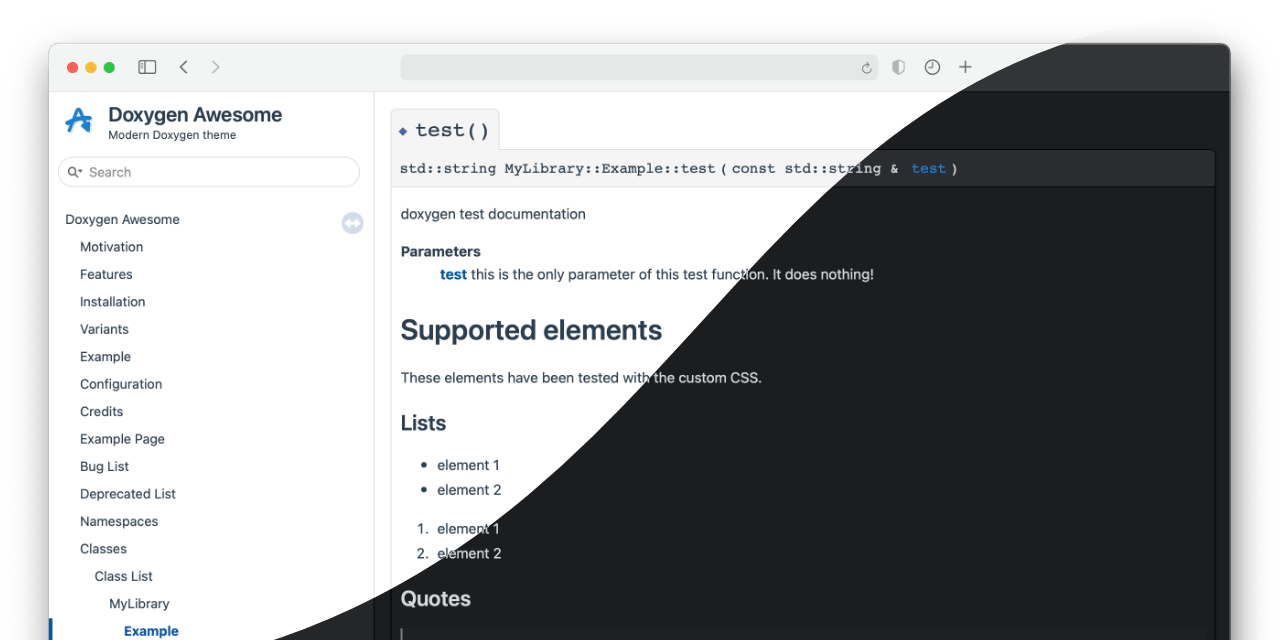 GitHub jothepro/doxygenawesomecss Custom CSS theme for doxygen