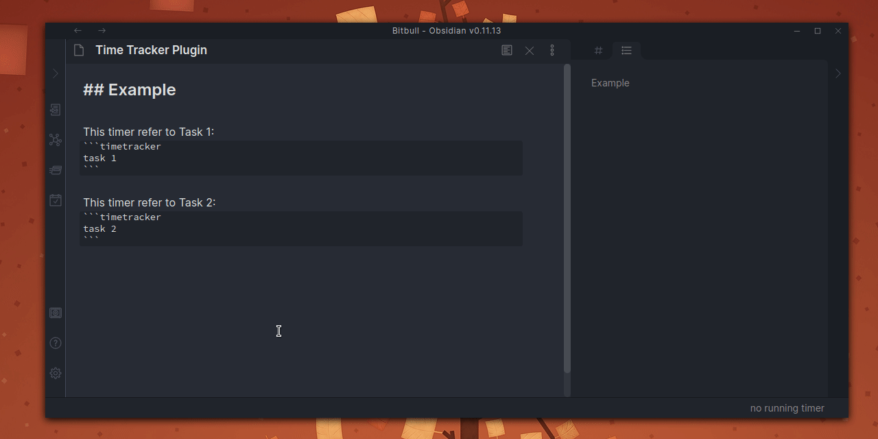 GitHub daaru00/obsidiantimetracker Obsidian plugin to manage time