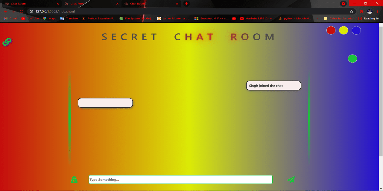 GitHub shubhamraj143/chat_room The site Room For Secret Chat