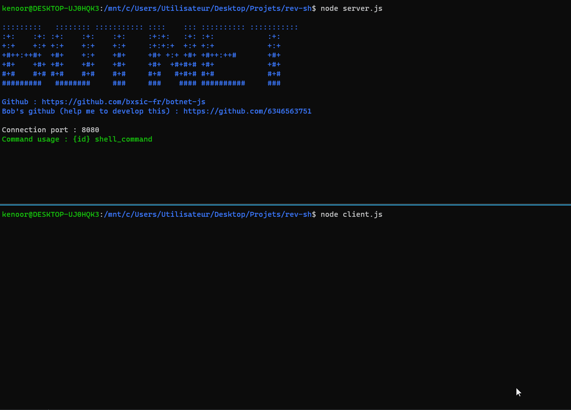 GitHub Create network using Node framework
