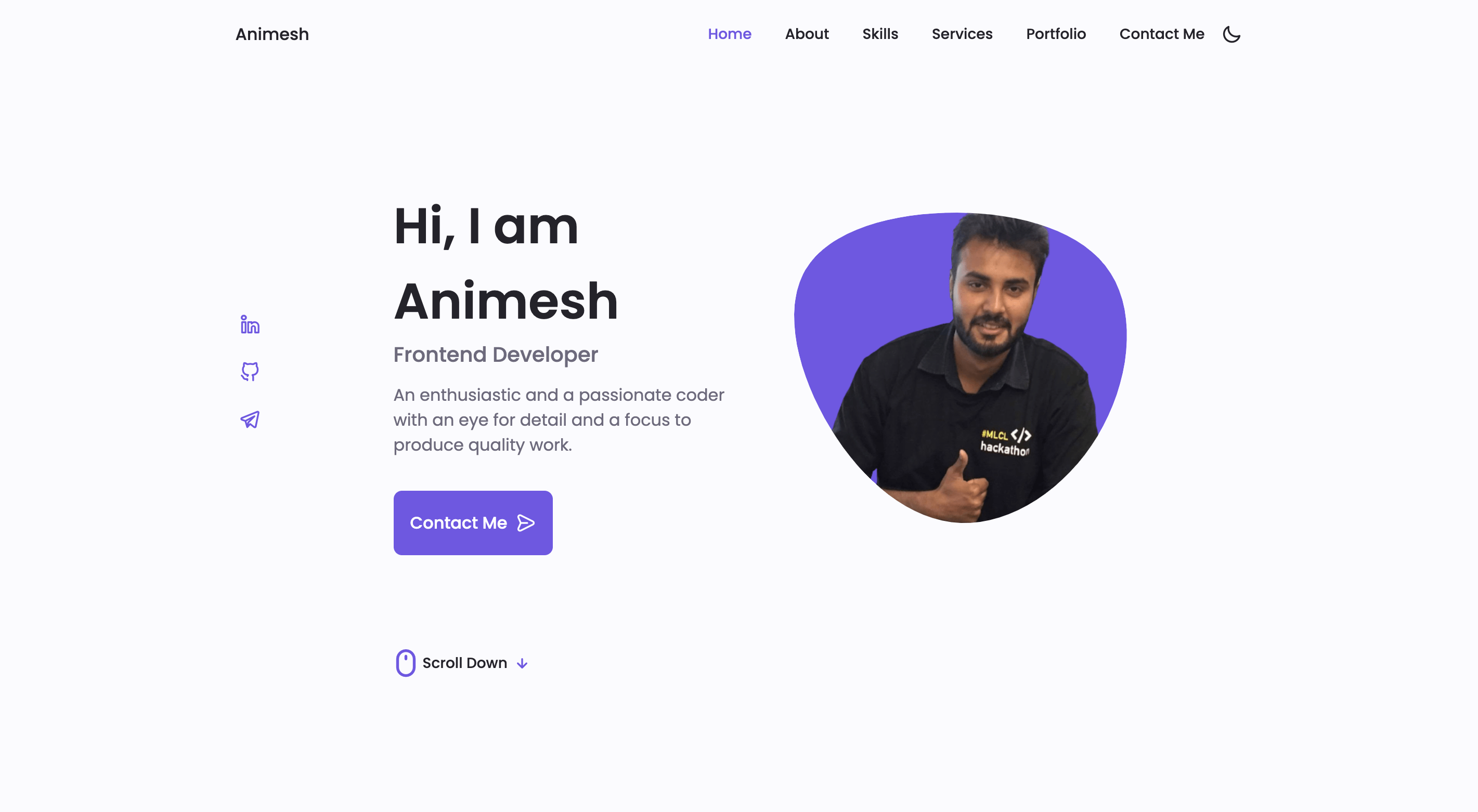 GitHub rawatanimesh/portfoliowebsitedarklightthemes Portfolio