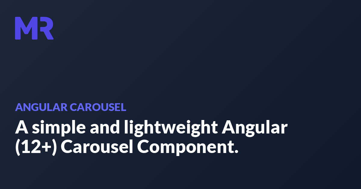 GitHub marcreichel/angularcarousel A simple and lightweight Angular
