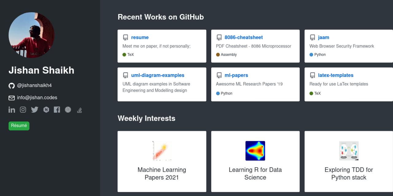 developerportfoliotemplate · GitHub Topics · GitHub
