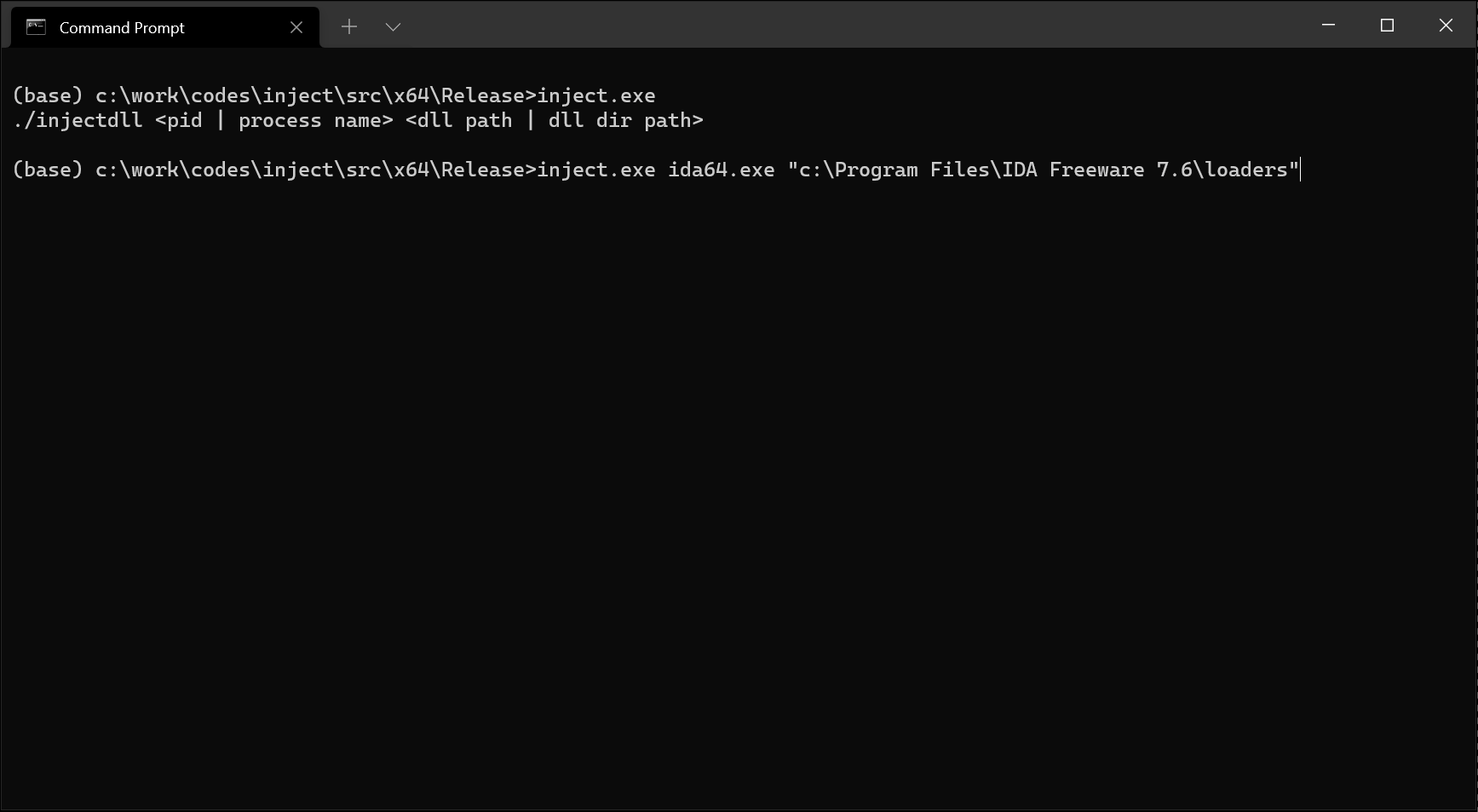 GitHub 0vercl0k/inject Yet another Windows DLL injector.