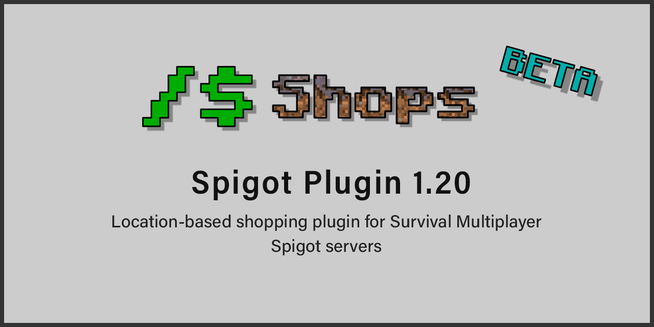 Overview Command Shops Bukkit Plugins Projects Bukkit