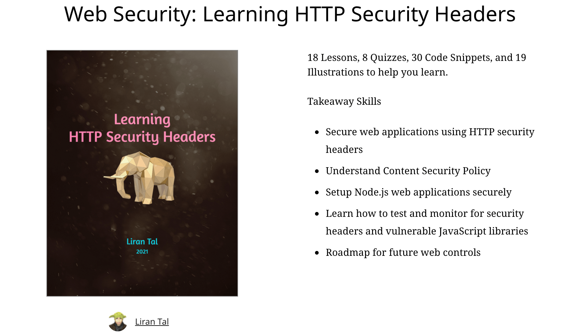 GitHub lirantal/learninghttpsecurityheadersbook Handson