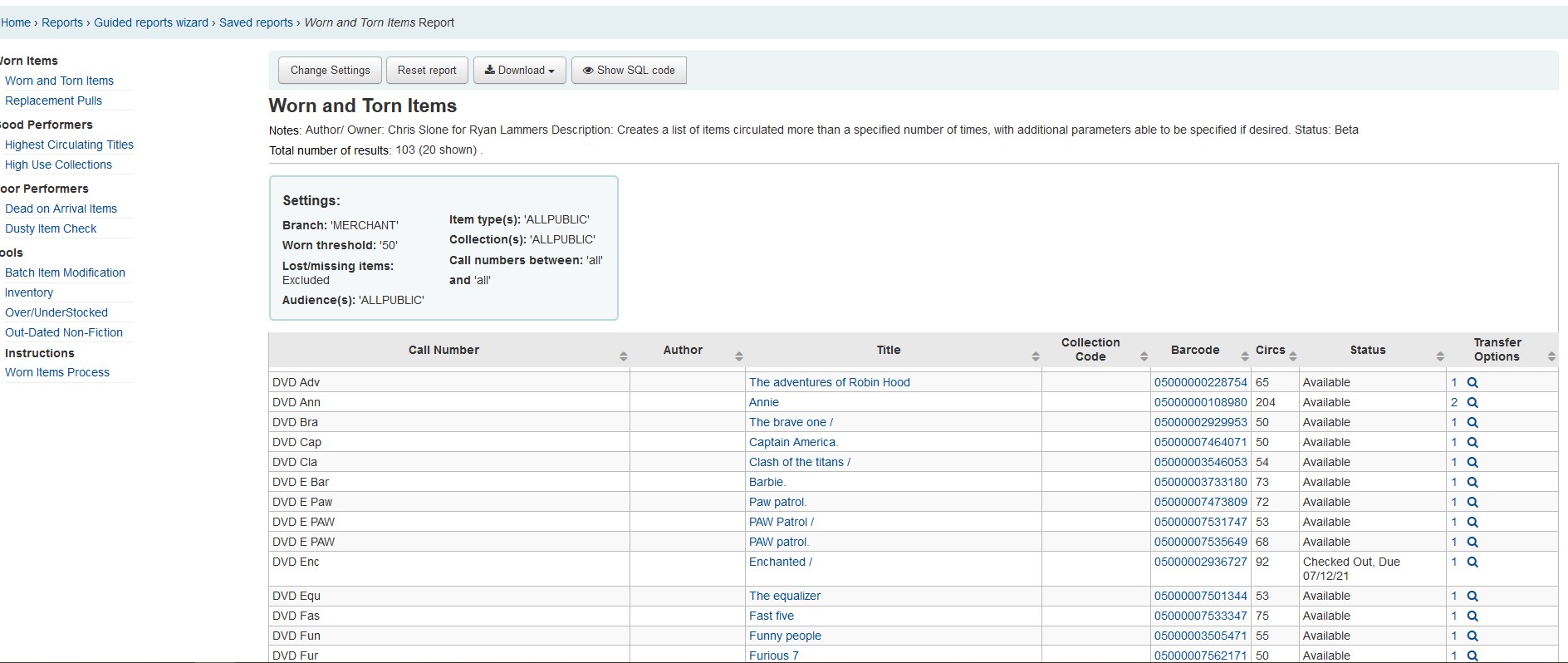 GitHub sloneccls/KohaCollectionsDevelopmentReportsSuite Faking a Collections Development