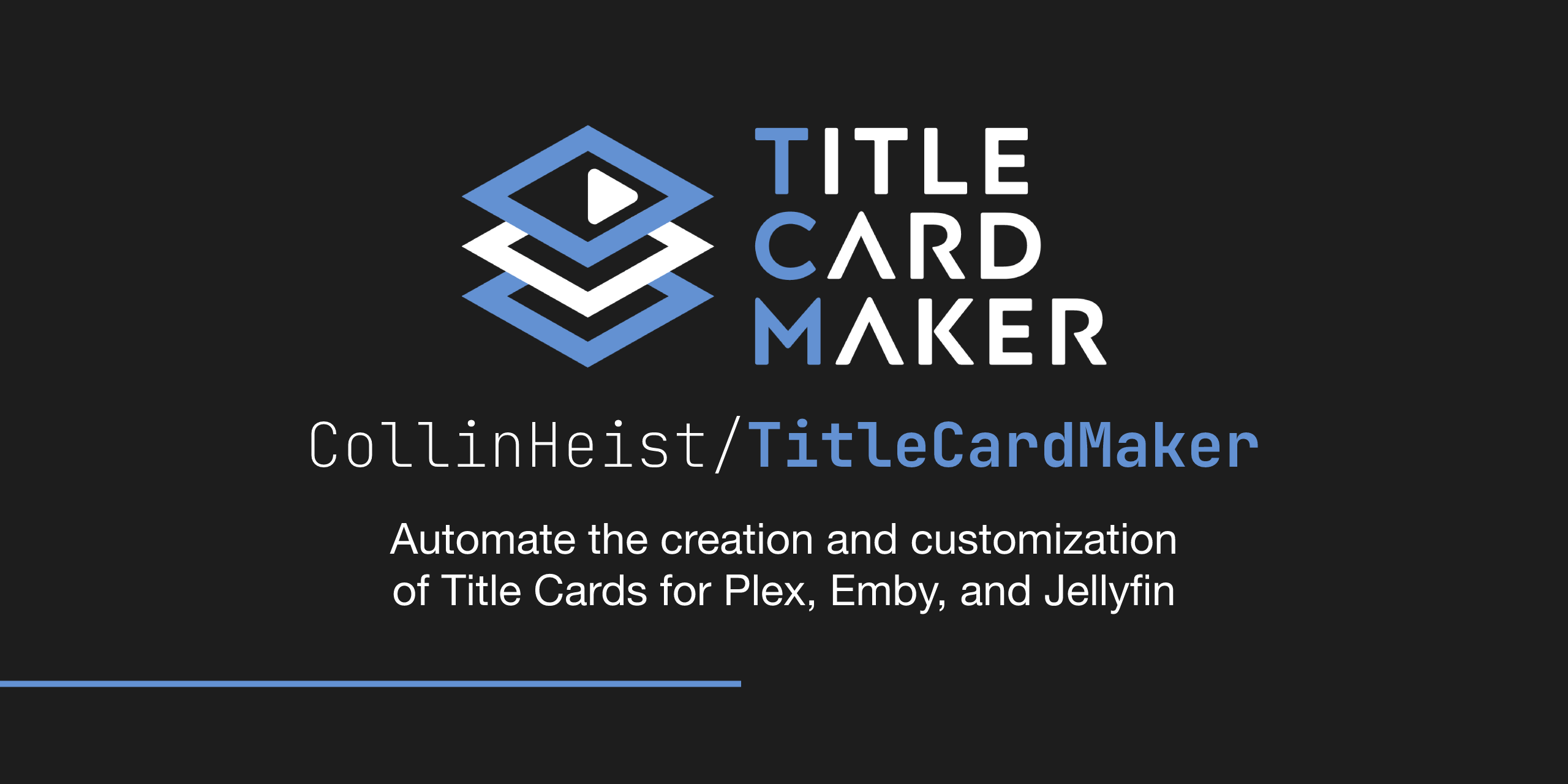 GitHub - CollinHeist/TitleCardMaker: Automated title card maker for