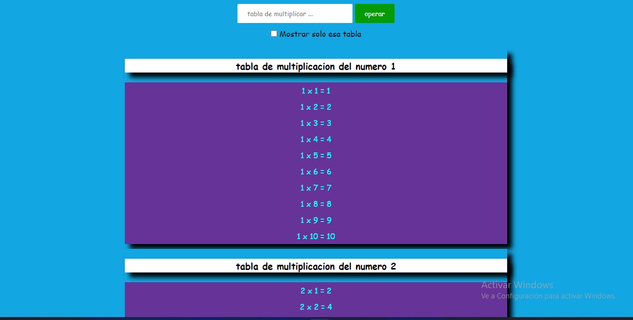 GenerartablasdemultiplicarJS/index.html at main · Jhon2410/Generar