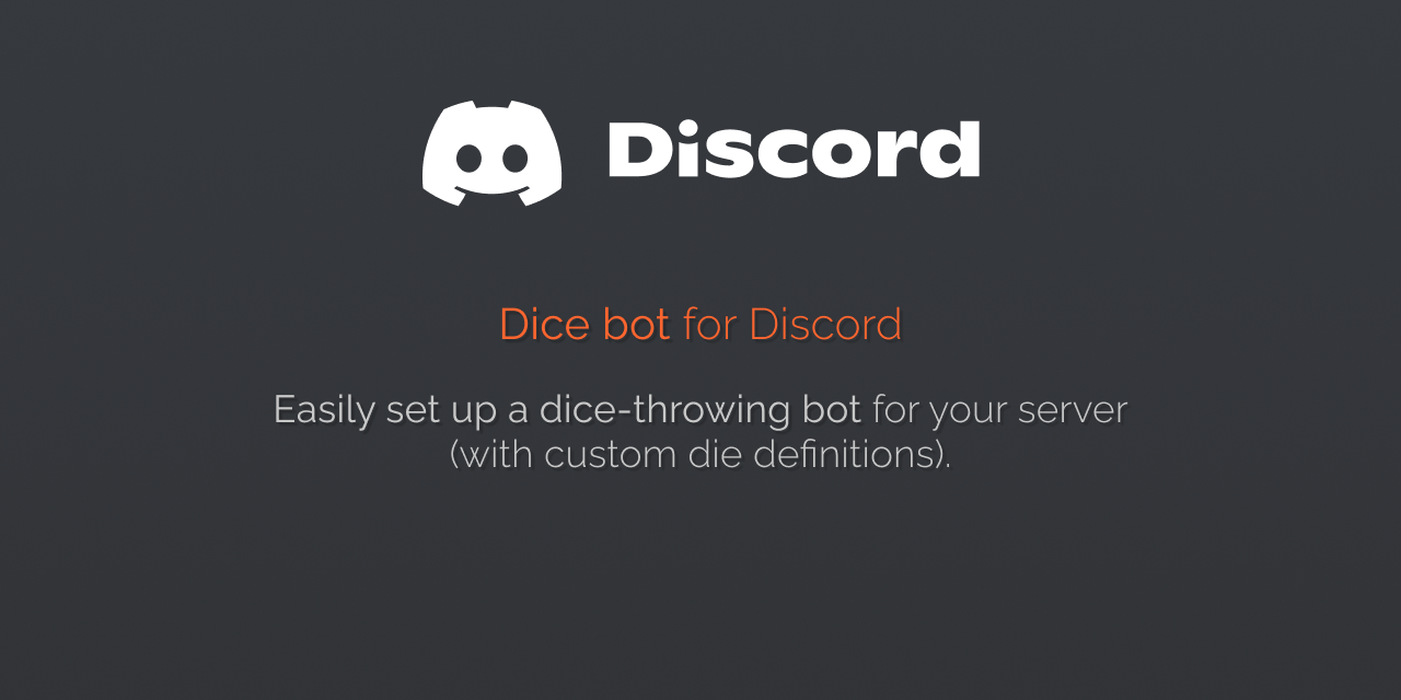GitHub TadeasJun/dicebotdiscordjs A simple Discord bot for throwing various dice, coded