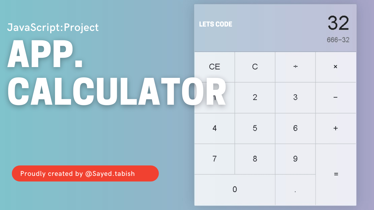 GitHub Tabishhaider72/JavascriptAppCalculator.github.io As we know