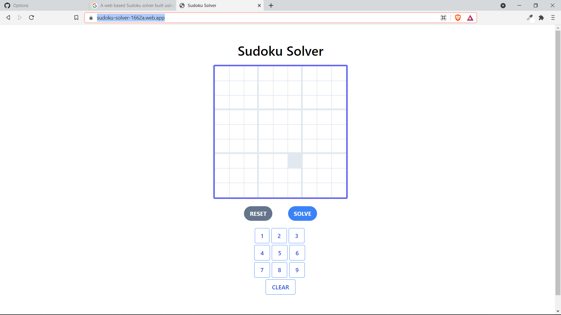 GitHub kingpin27/sudokusolver A web based Sudoku solver built using
