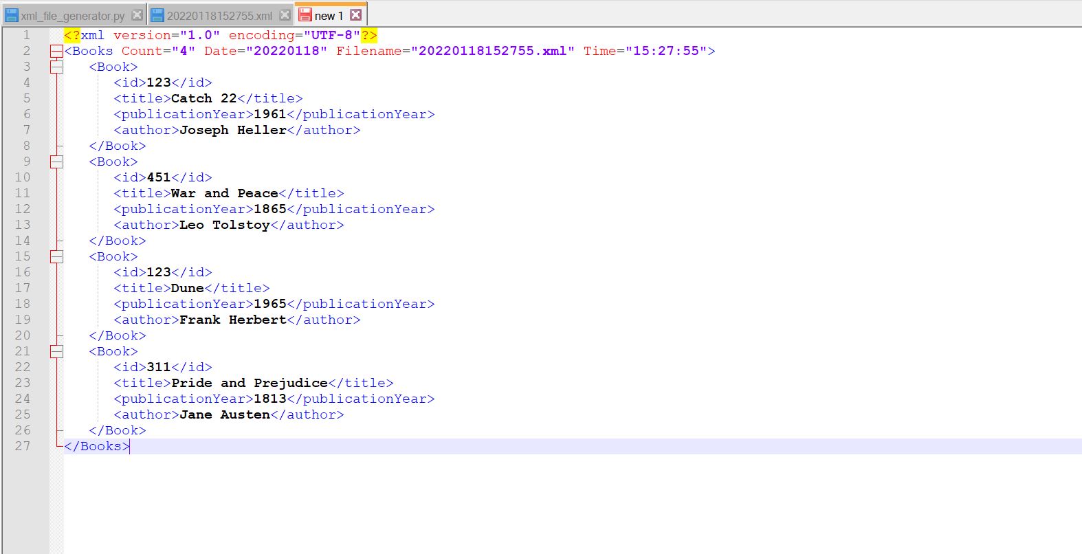GitHub tamnorris94/XMLFileGenerator Generates XML file from data