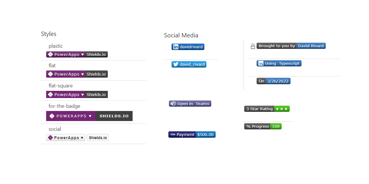 PCF control Generate Shields.IO Badges in the PowerPlatform It Must