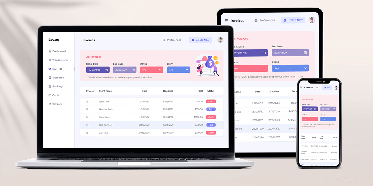 GitHub mazyar1128/tailwindcssinvoicedashboard An invoice