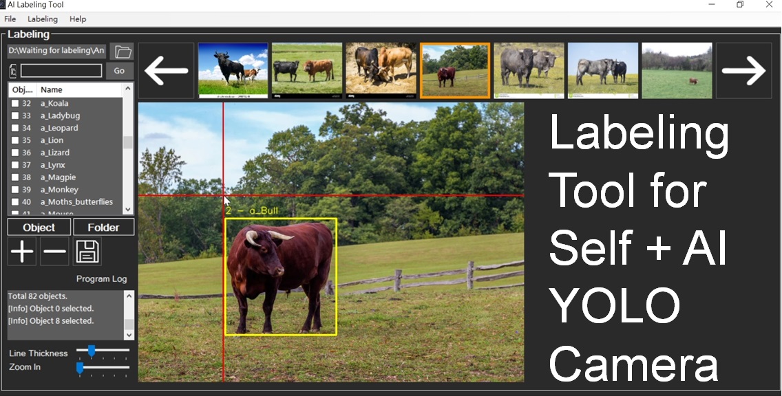GitHub LILINOpenGitHub/LabelingTool YOLO AI labeling tool