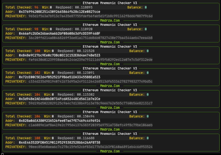 GitHub Pymmdrza/EthereumMnemonicCrack Ethereum Address Wallet