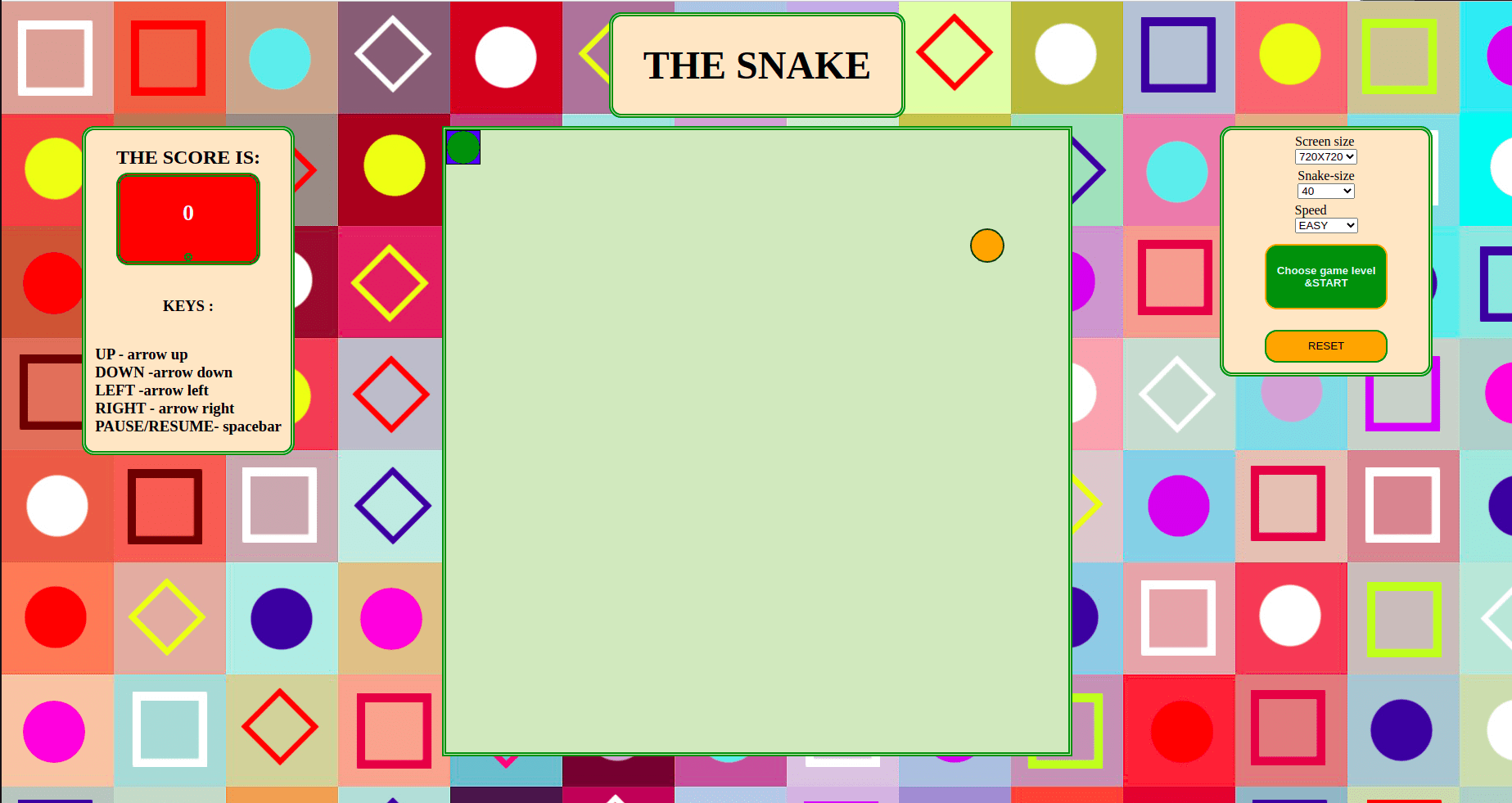 GitHub unimexes2/snakejsgame Snake game for browser