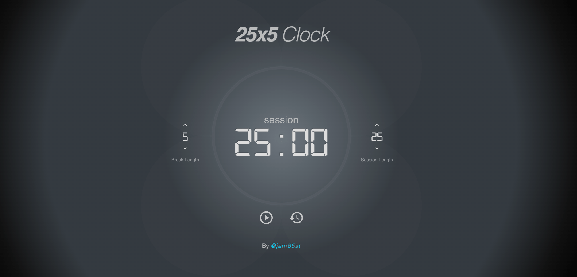 GitHub jam65st/fccpomodoroclock The Frontend Developer