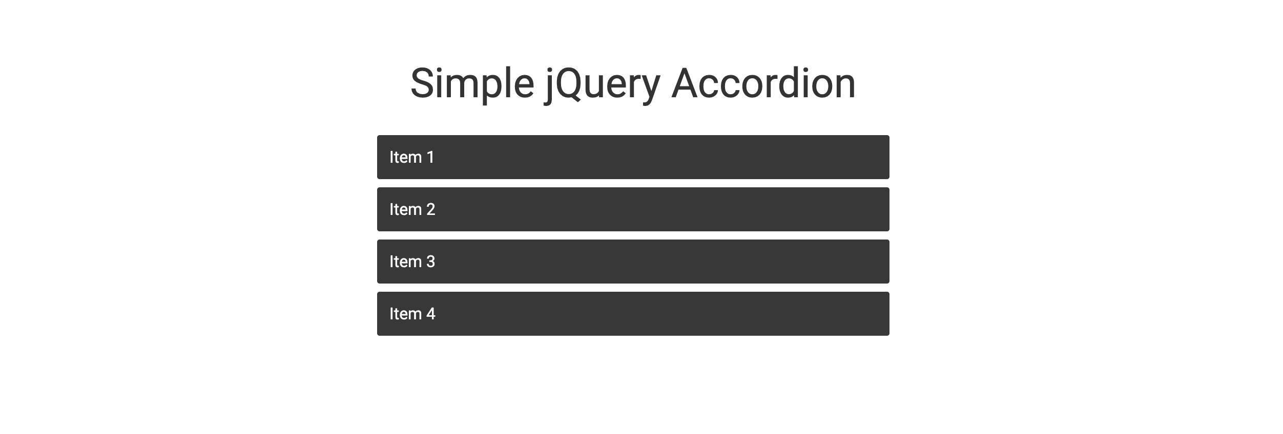 GitHub rembertdesigns/jQueryAccordionExample 💻⌨️🖥 jQuery Accordion