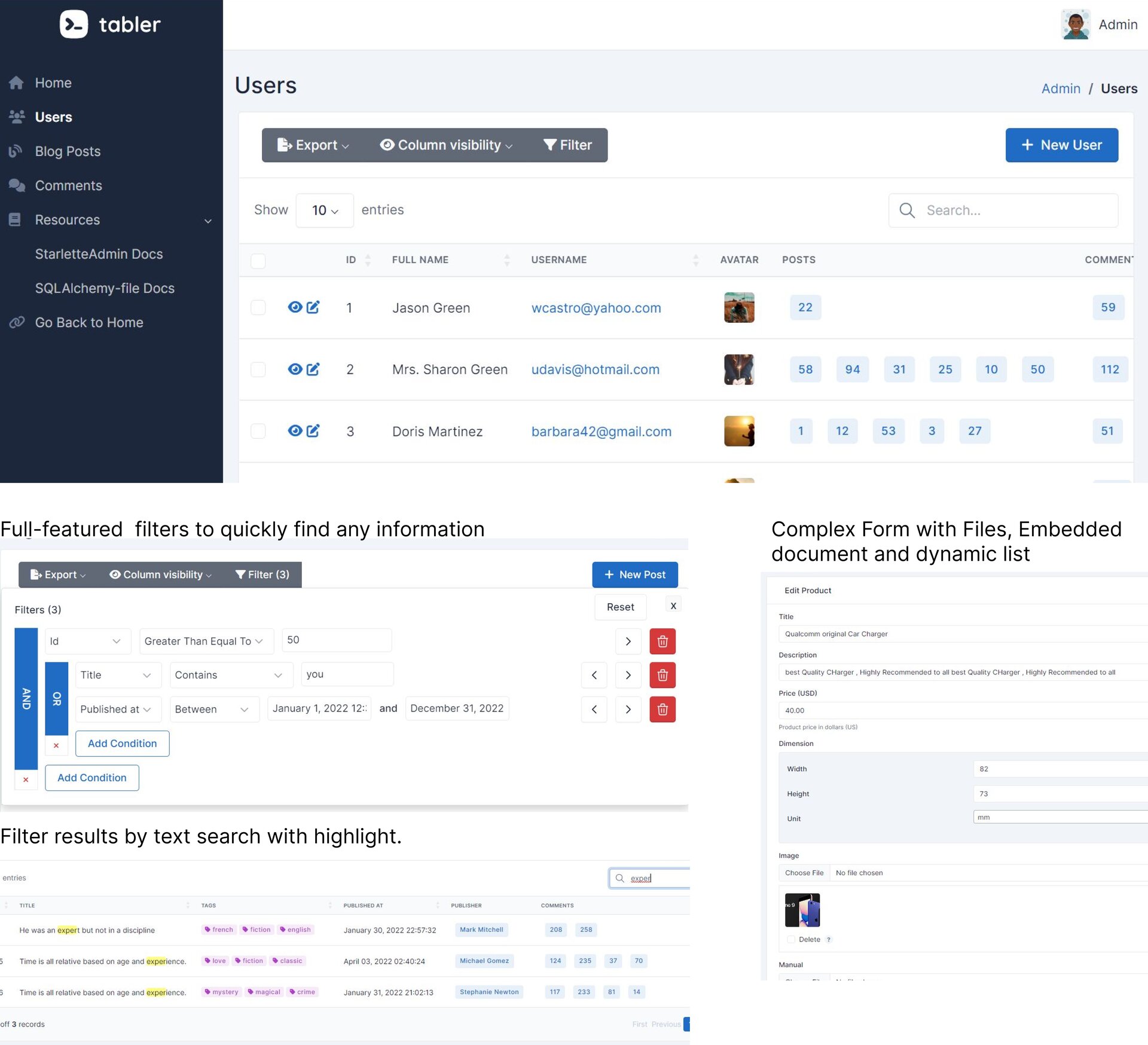 GitHub jowilf/starletteadmin Fast, beautiful and extensible
