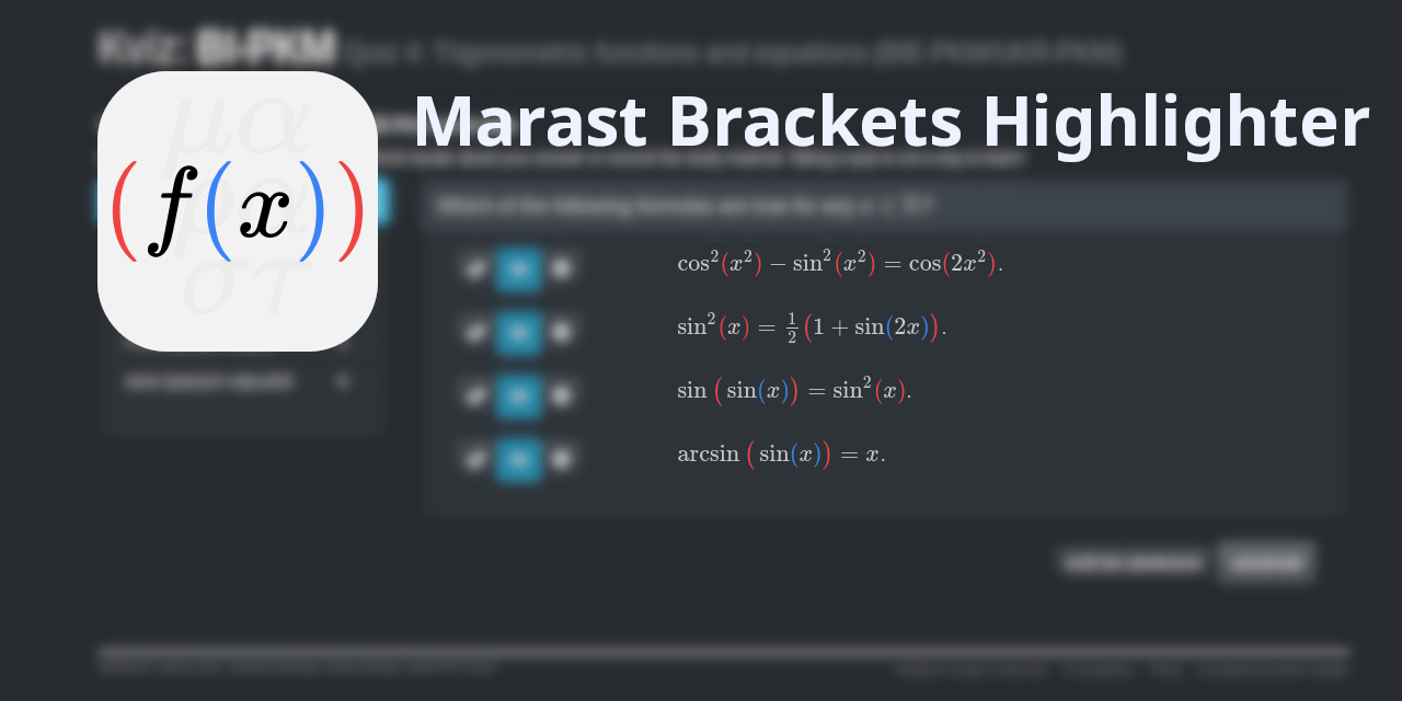 GitHub jirkavrba/marastbracketshighlighter A browser extension for