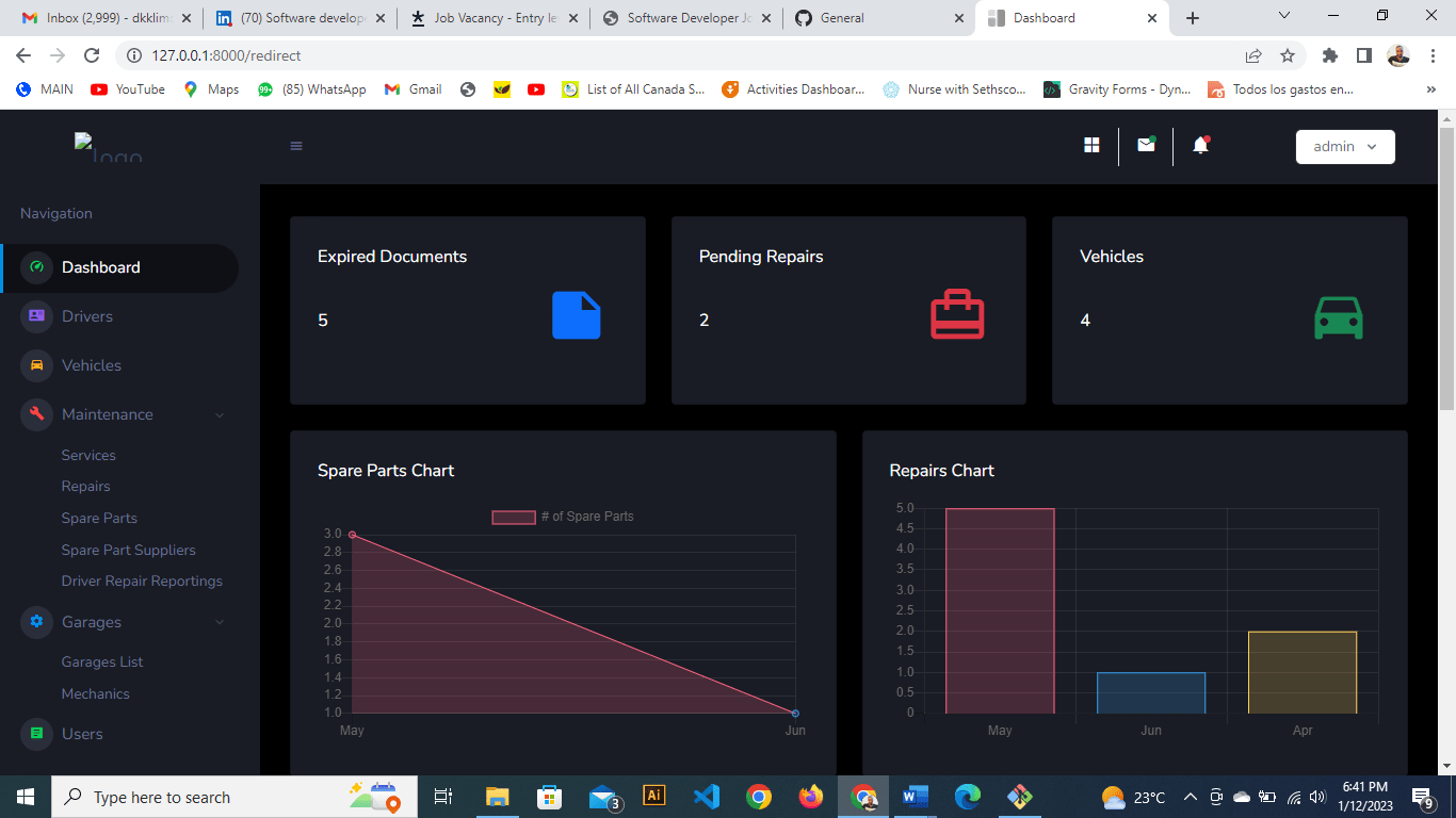 GitHub dkklimo/VehicleMaintenanceSystem