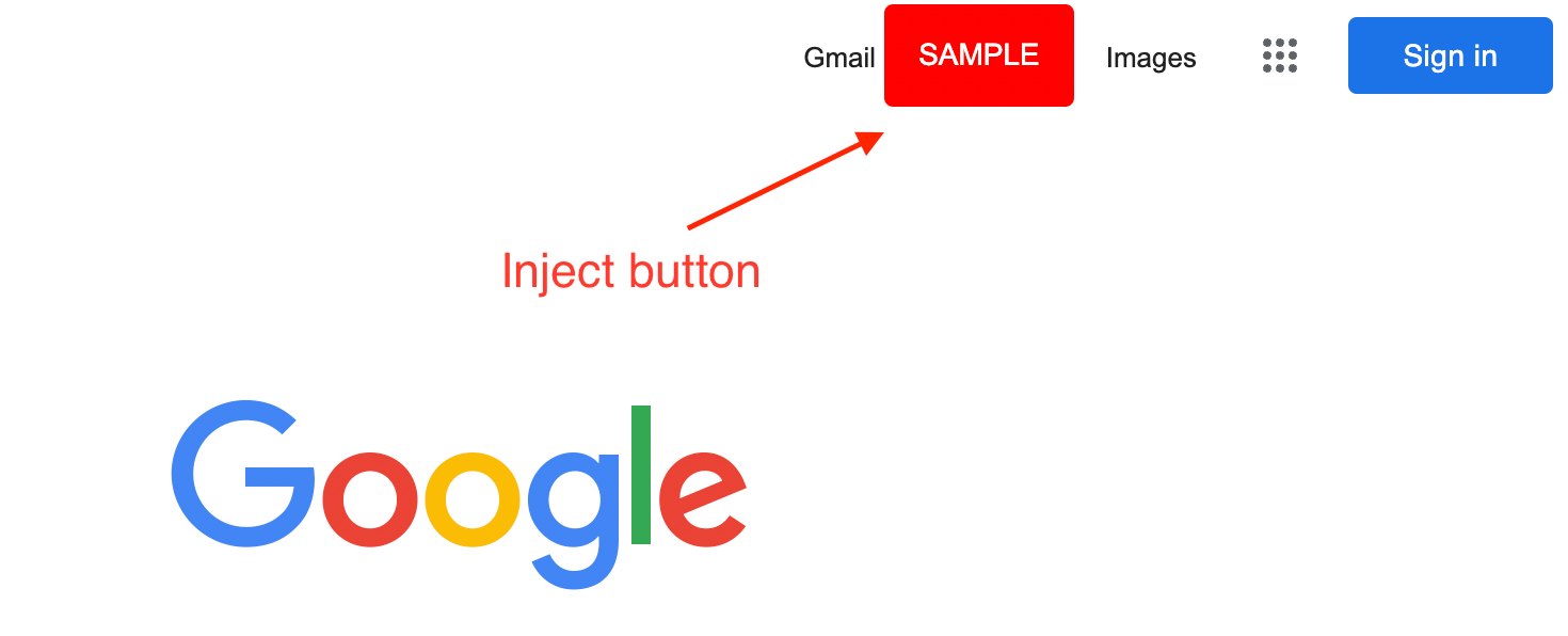 GitHub shinshin86/chromeextensioninjectbuttonsample Sample