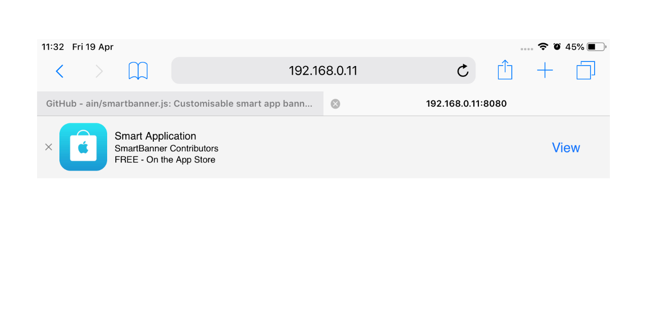 GitHub ain/smartbanner.js Customisable smart app banners for iOS and