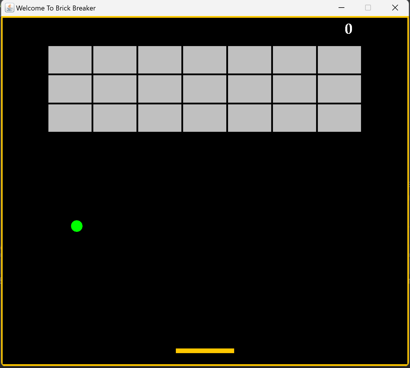 GitHub vedantgour45/BrickBreakerGame This is a simple brick