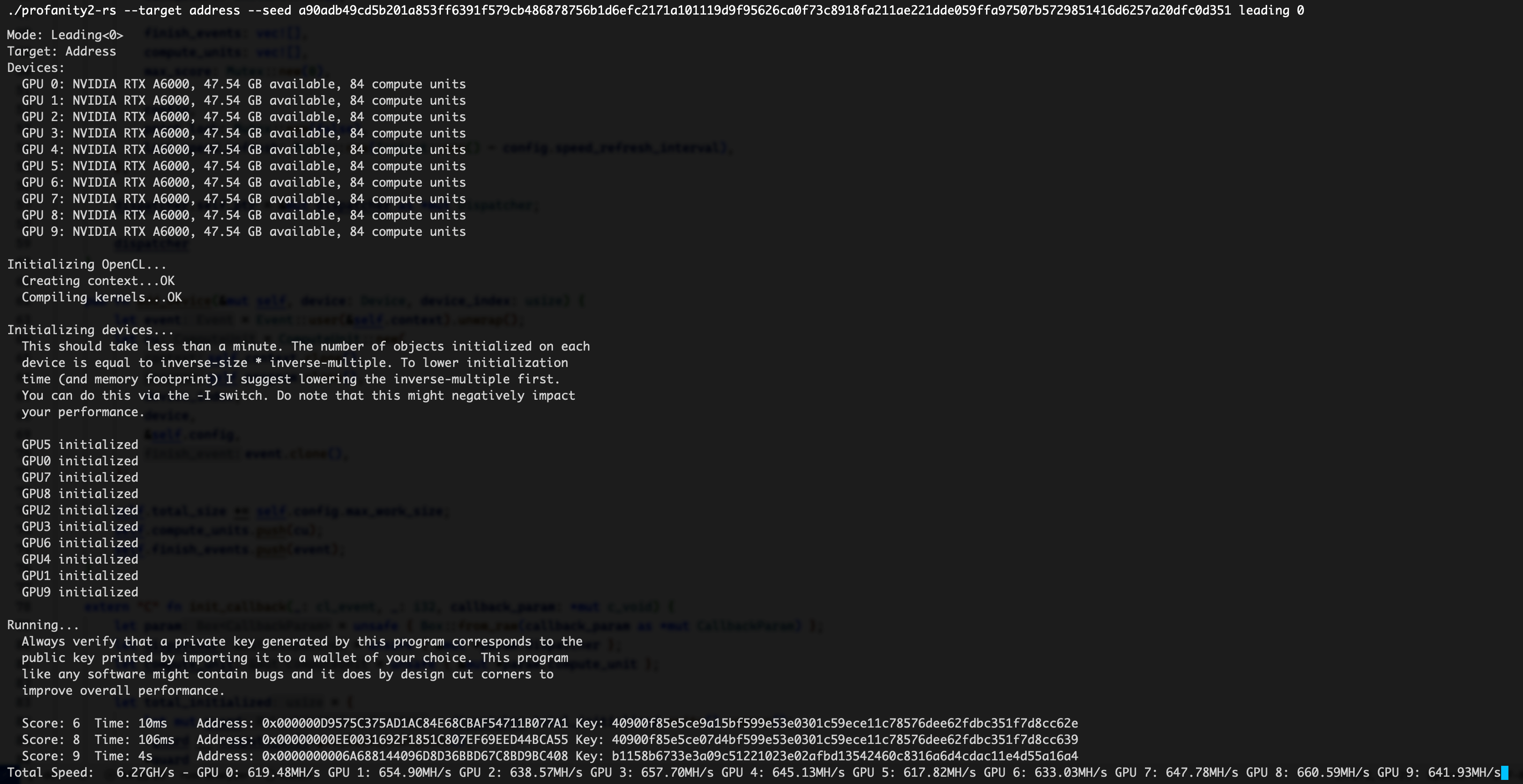 GitHub tonykebot/profanity2rs Vanity address generator for