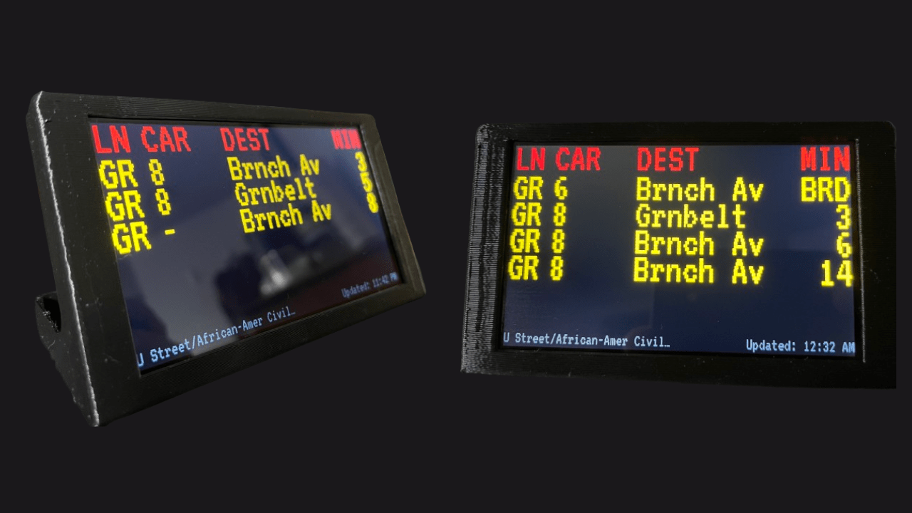 GitHub ncpleslie/wmatatraintracker WMATA train tracking