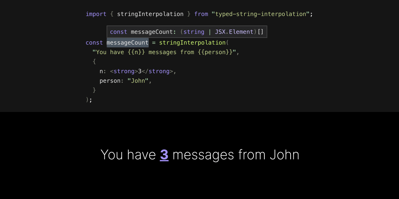 GitHub vanska/typedstringinterpolation String interpolation with