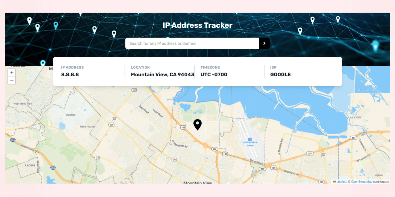 GitHub adityaamore/ipaddresstracker IP Address Tracker App using