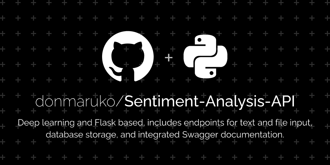 GitHub donmaruko/SentimentAnalysisAPI Flaskbased API for