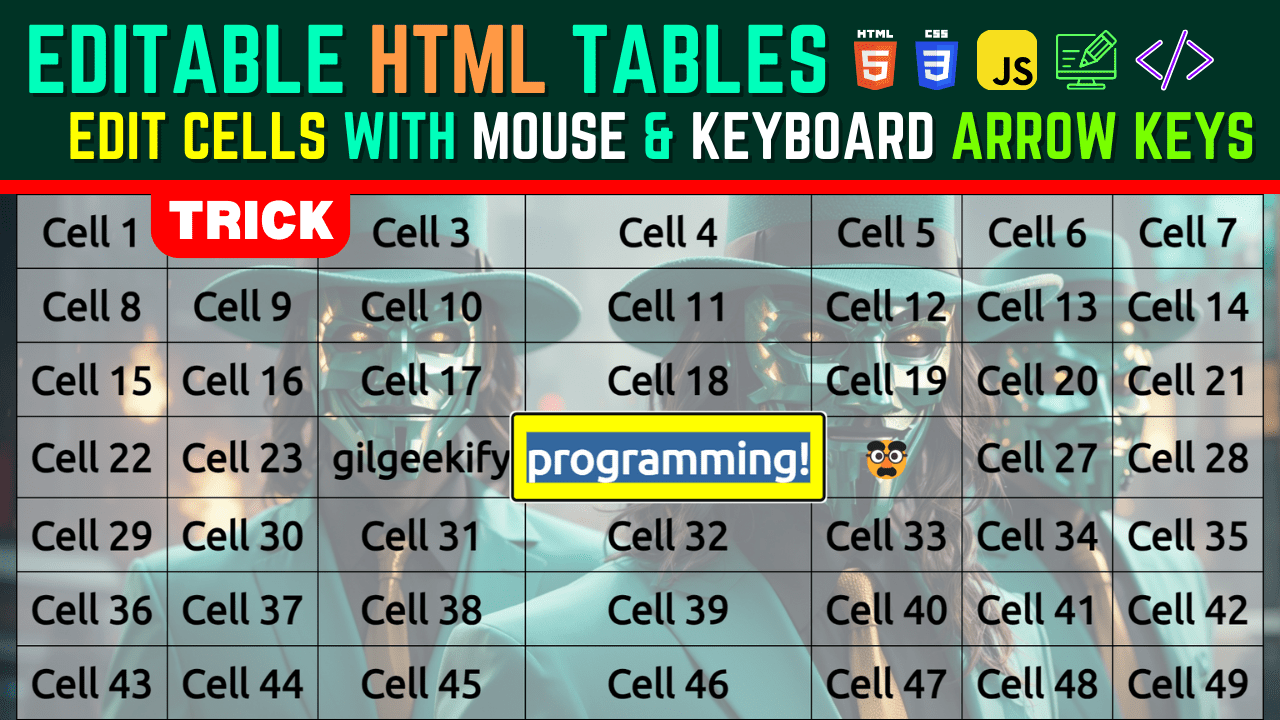 GitHub saeedkohansal/HTMLEditableTableOOPJavaScript Master